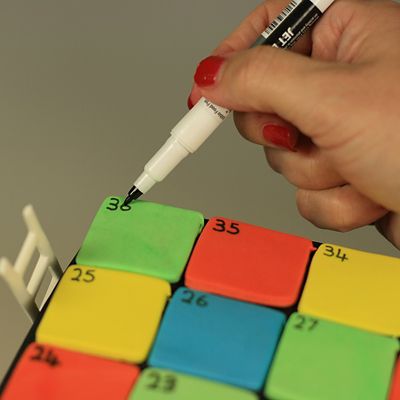 5 Rainbow Dust Double-Ended Edible Food Art Pens image(2)