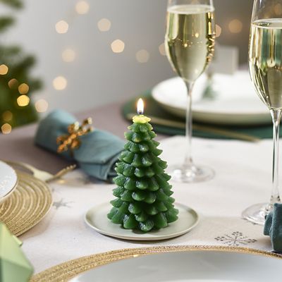 Small Christmas Tree Candle 13cm image(2)
