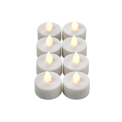 8 Remote Control White LED Tealights image(2)
