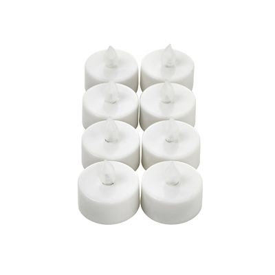 8 Remote Control White LED Tealights image(5)