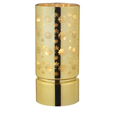 Gold LED Light String Snowflake Lantern image(1)