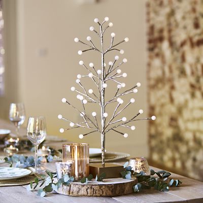Light-Up LED Berry Tree Gold 60cm image(2)