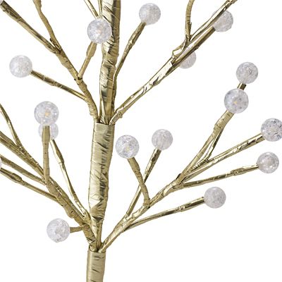 Light-Up LED Berry Tree Gold 60cm image(3)