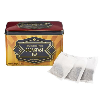 New English Teas Art Deco Tea Tin and Tea Bags – 40 Tea Bags - (Image 1)