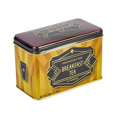 New English Teas Art Deco Tea Tin and Tea Bags – 40 Tea Bags - (Image 3)