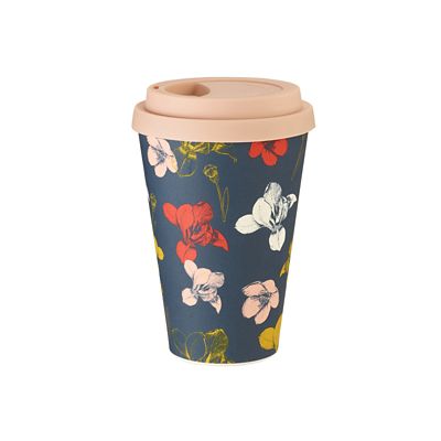 RHS Irises and Hellebores Bamboo Travel Mug 450ml - (Image 3)