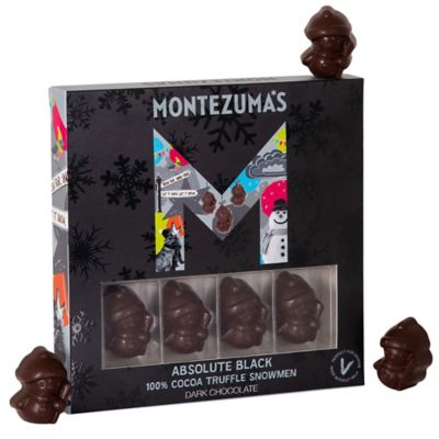 Montezuma’s Absolute Black Truffle-Filled Chocolate Snowmen 110g - (Image 1)