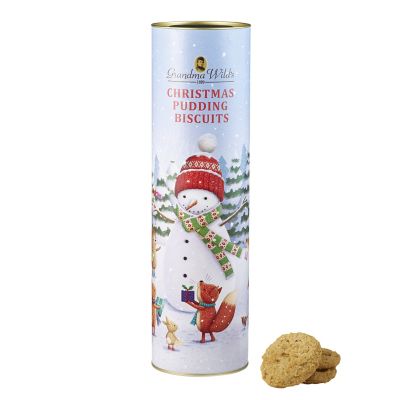 Grandma Wild’s Large Snowman Biscuit Tube 200g