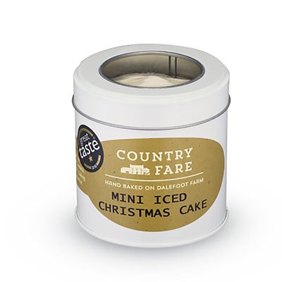 Country Fare Mini Iced Christmas Cake in a Tin image(2)
