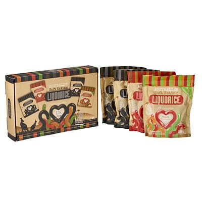 Australian Soft Eating Liquorice 4 Pack Gift Box Lakeland