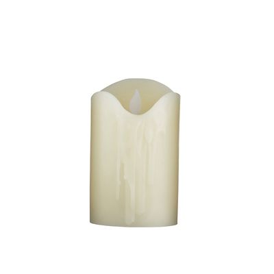 Flickering LED Pillar Candle – Medium image(2)