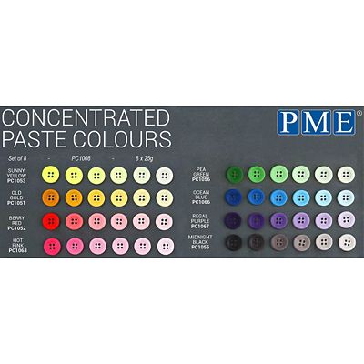PME Concentrated Food Paste Colours for Cake Decorating – Set of 8 image(5)