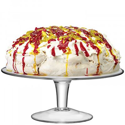 LSA Serve Clear Glass Cake Stand 31cm - (Image 1)