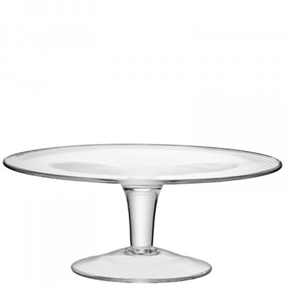 LSA Serve Clear Glass Cake Stand 31cm - (Image 3)