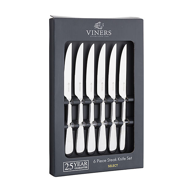 6pc Viners Select Stainless Steel Steak Knife Set image(1)