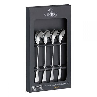 4pc Viners Stainless Steel Long Handle Spoon Set image(1)
