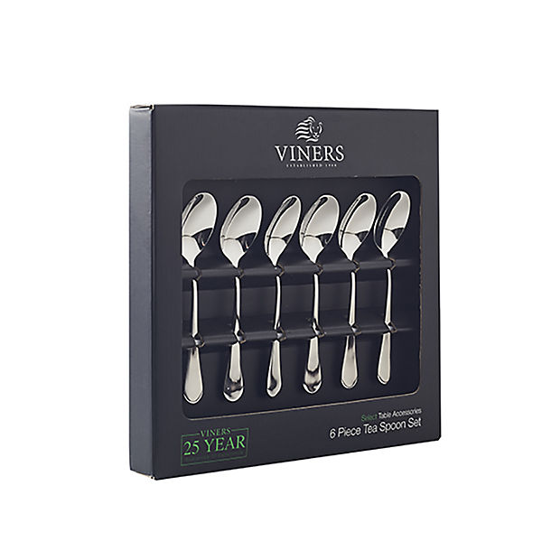 6pc Viners Select Stainless Steel Tea Spoon Set image(1)