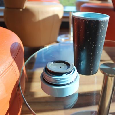 rCUP Recycled Coffee Cup – Black and Teal 340ml image(2)