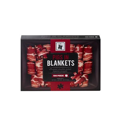 100 Piece Pigs in Blankets Double Sided Jigsaw Puzzle image(3)