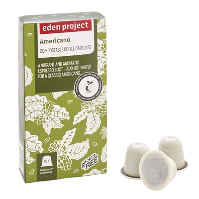 Eden Project Biodegradable Coffee Capsules Americano – Pack of 10 - (Image 1)
