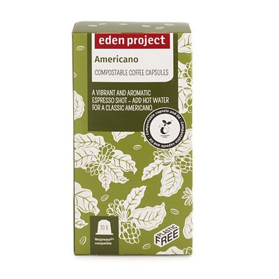 Eden Project Biodegradable Coffee Capsules Americano – Pack of 10 - (Image 3)