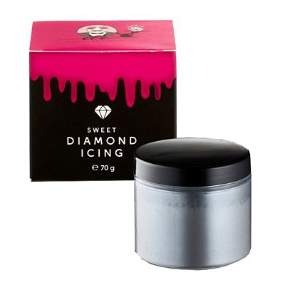 Sweet Diamond Shimmer Icing Sugar Black 70g Lakeland