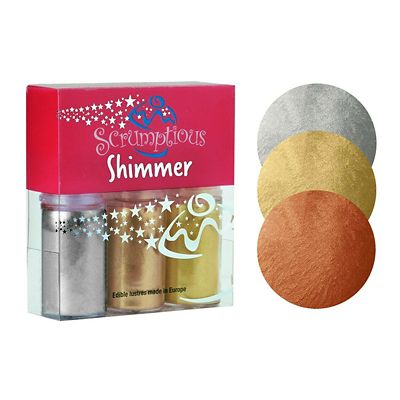 Scrumptious Sprinkles Edible Shimmer Lustre Dust Pump Trio image(2)