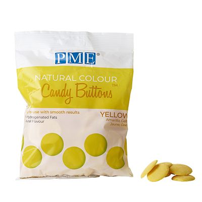 PME  Natural Colour Candy Buttons Yellow 200g image(1)