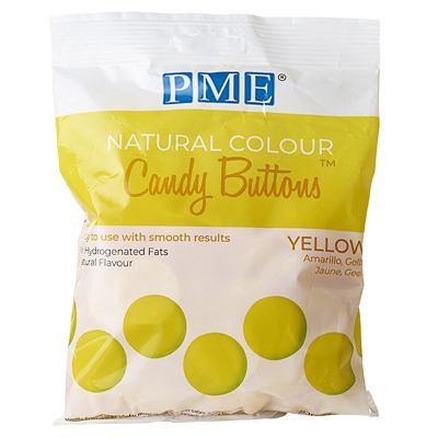 PME  Natural Colour Candy Buttons Yellow 200g - (Image 3)