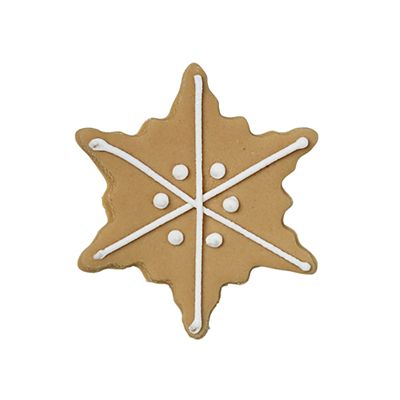 Gingerbread Snowflakes Edible Sugarcraft Cake Toppers – Pack of 6 image(3)