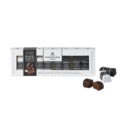 Niederegger Black & White Chocolate Marzipan Loaves - (Image 1)