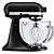 KitchenAid Artisan 4.8L Stand Mixer Matte Black Glass Bowl 5KSM156BBM 