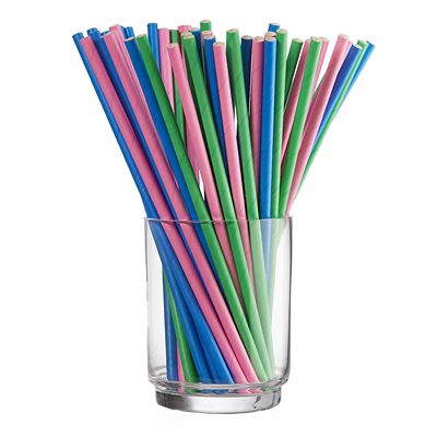 100 Swantex Paper Drinking Straws – Neon Colours image(2)