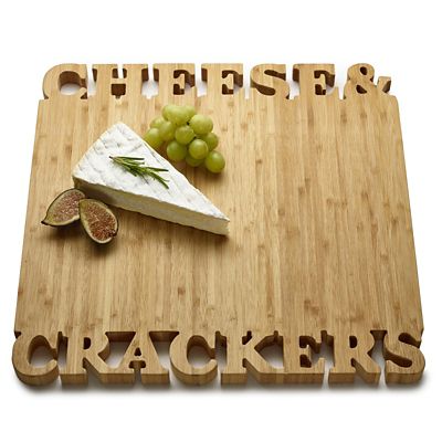 Lakeland Cheese and Crackers Bamboo Serving and Chopping Board - (Image 1)