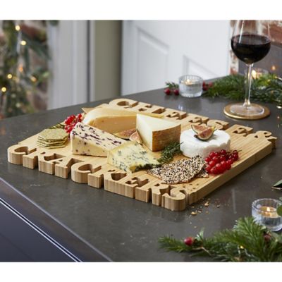 Lakeland Cheese and Crackers Bamboo Serving and Chopping Board - (Image 3)