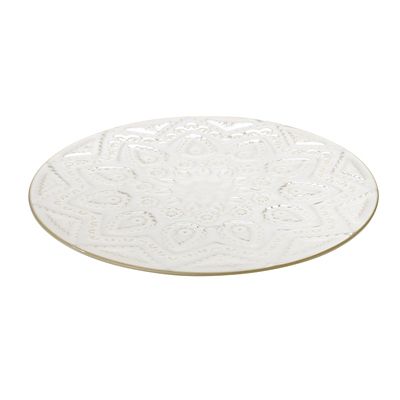 Lakeland Cream Ceramic Lace Flat Cake Serving Plate - (Image 3)