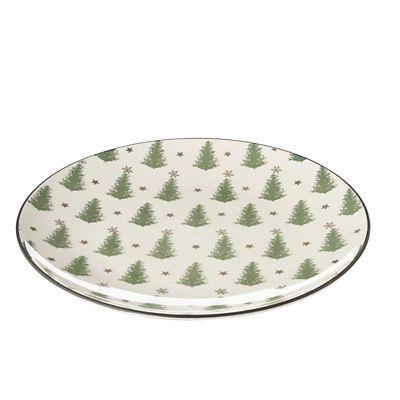 Festive Forest Christmas Tree Plate 27cm Dia. image(1)