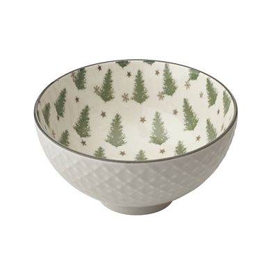 Festive Forest Textured Christmas Snack Bowls – Set of 2 image(4)