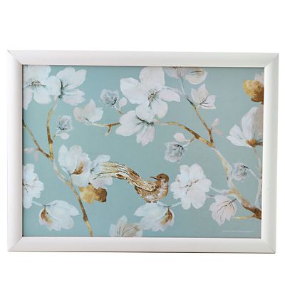 Duck Egg Floral Padded Lap Tray Lakeland