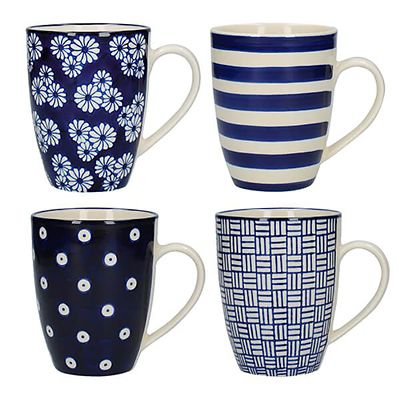 London Pottery Out of the Blue Mugs – Set of 4 - (Image 1)