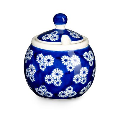 London Pottery Out of the Blue Sugar Bowl and Creamer Set image(3)