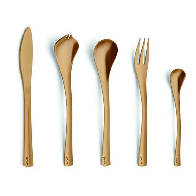 Amefa Celebration 10-Piece Tapas Party Cutlery Gift Set Gold image(1)