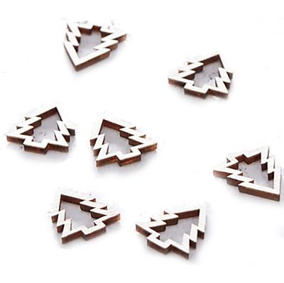 Wooden Christmas Tree Table Confetti - (Image 1)