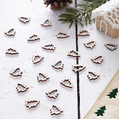 Wooden Christmas Tree Table Confetti - (Image 2)