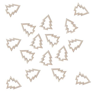 Wooden Christmas Tree Table Confetti - (Image 3)