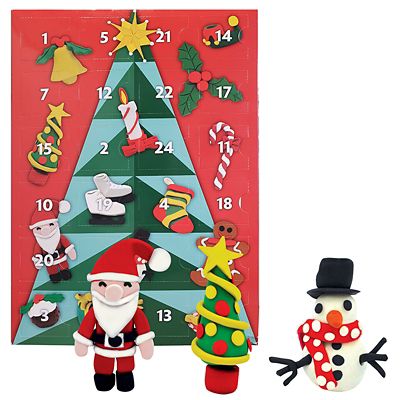 Christmas Plasticine Advent Calendar Kit Lakeland