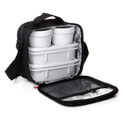 lunch bag with containers