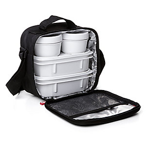 Tatay 5-Piece Urban Lunch Pack with 4 Food Containers – Black