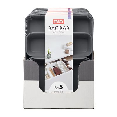 Tatay Baobab Organiser 4-Piece Set Grey image(7)