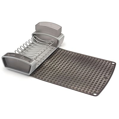 Polder Foldaway Dishrack and Silicone Drying Mat Lakeland